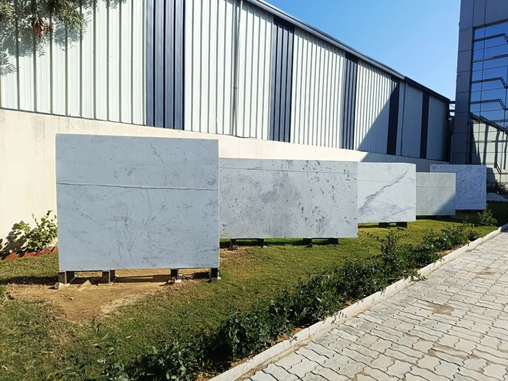 white stones